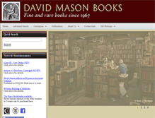 Tablet Screenshot of davidmasonbooks.com